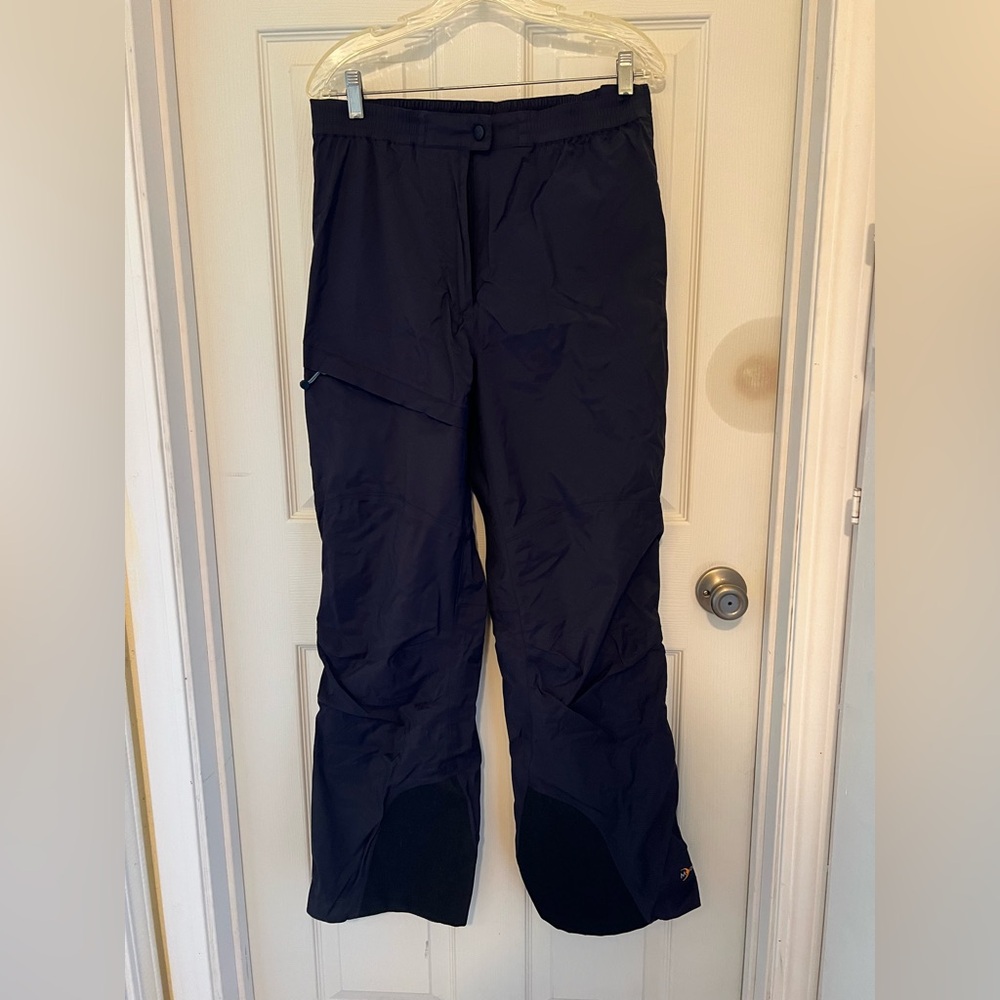 MOONSTONE Women Gore Tex Lined Snow Board Ski Pants Full Zip Sides Black Large